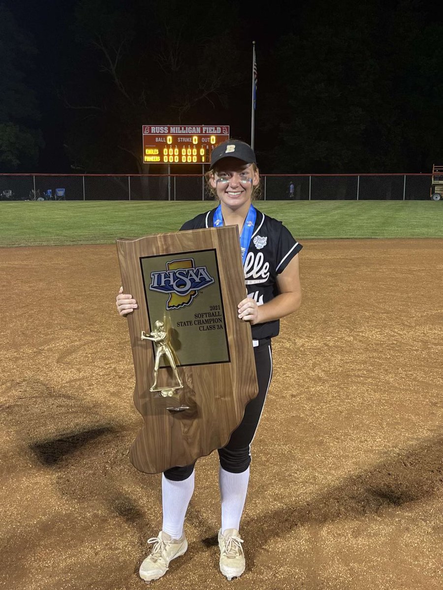 Wow just getting in from an amazing day! Congratulations Ashtyn! Awesome to watch you guys win the State Championship! #Statetitle #blue #ladypioneers #its4amandicantsleep #proudpops