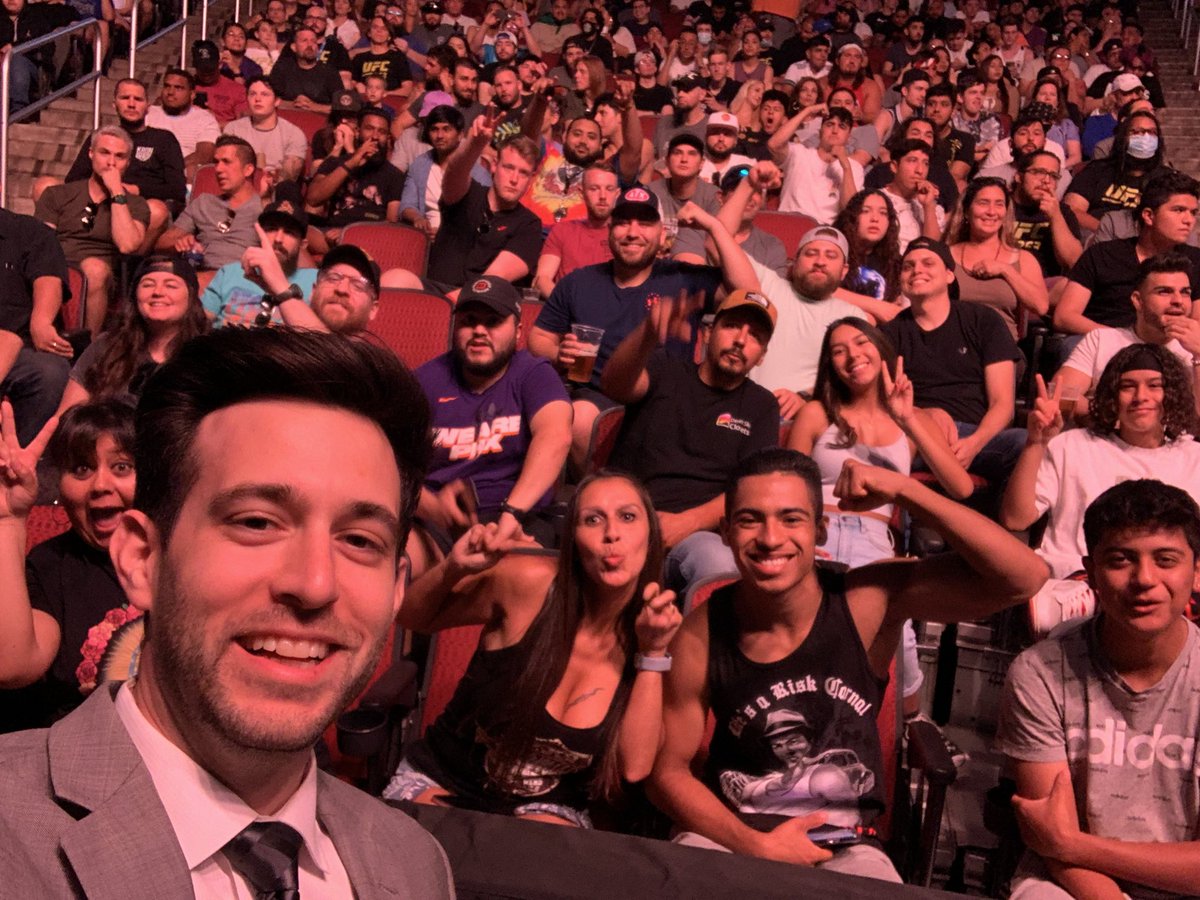 Tasso_Sports's tweet photo. Wild night in Glendale tonight. Absolutely amazing atmosphere.
...and this was just the Weigh-In!
Can’t wait to do it all again tomorrow night!
#UFC263 #UFCVIP @onlocationexp @ufc https://t.co/gBz8iYyNlX