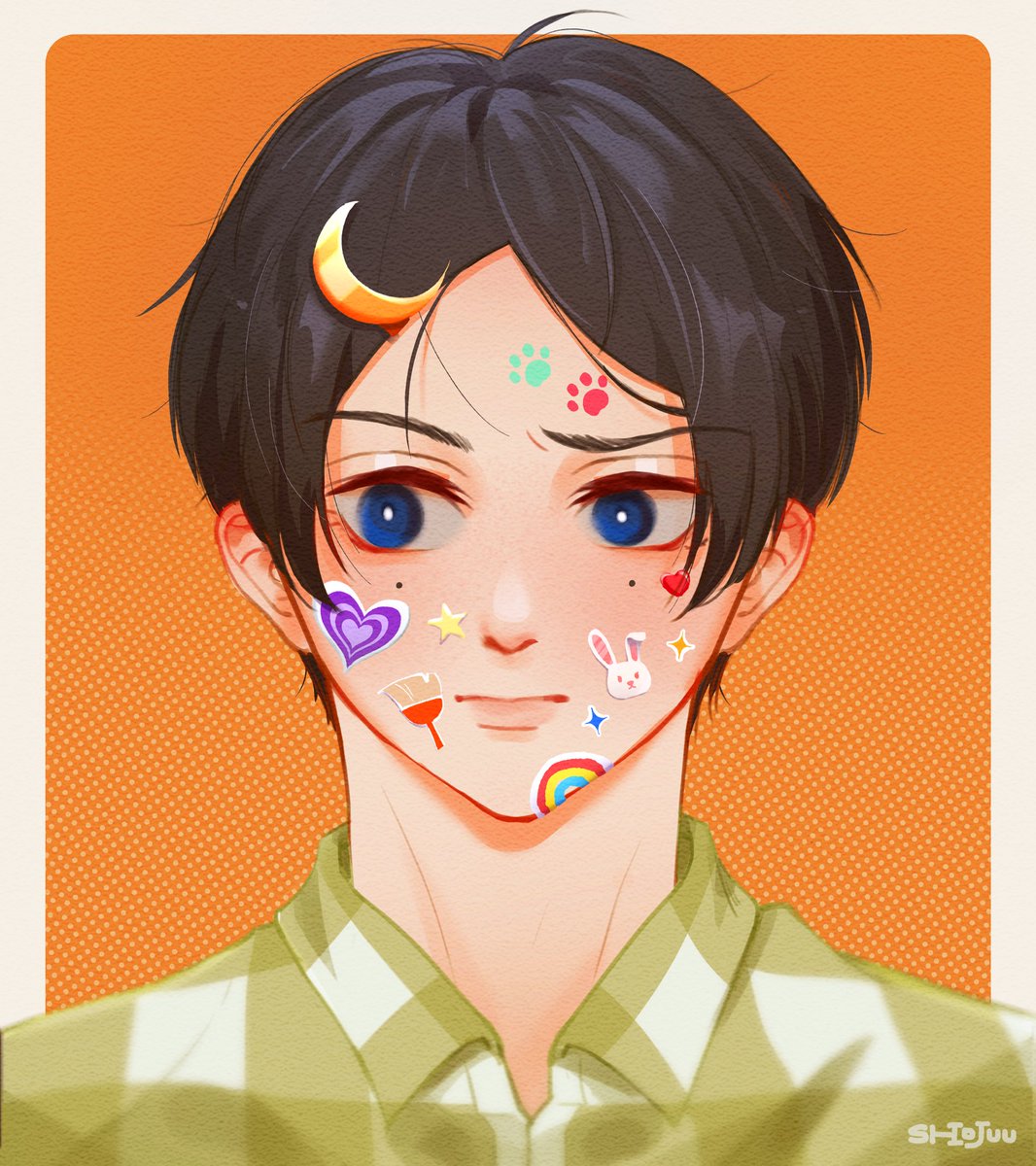 shiojuu's tweet photo. the sun and moon ☀️🌙

#blueperiod #ブルーピリオド https://t.co/tMOtXggcVD