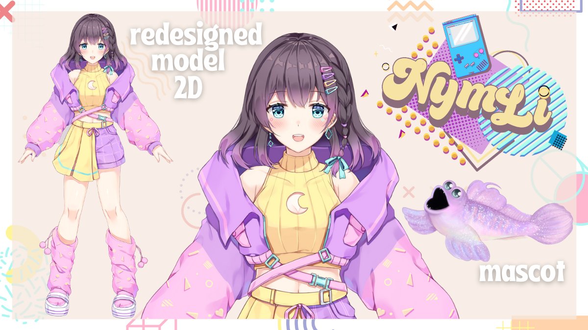 Please perceive new Nym, giving you nostalgia and retro vibes.

🔴Youtube: youtube.com/c/NymLiCh
👾 Discord: discord.gg/6U2EeBymBD
🎨 ママ: @/aliam_vitam 
L2D rig: @/CrisTinitaArt 

GENERAL: #Nym_Li
FANART: #NymliART
LIVE: #NymionLive
FAN NAME: #Nymions