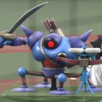野球の始球式にドラクエのキラーマシンが登場!