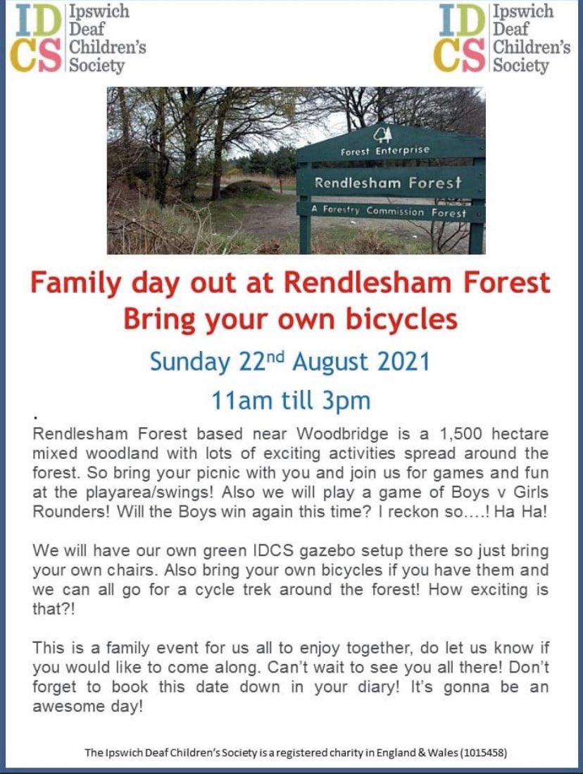 DeafIpswich's tweet image. More events planned looking forward to seeing everybody on their bikes #deaf #deafchildren #idcs