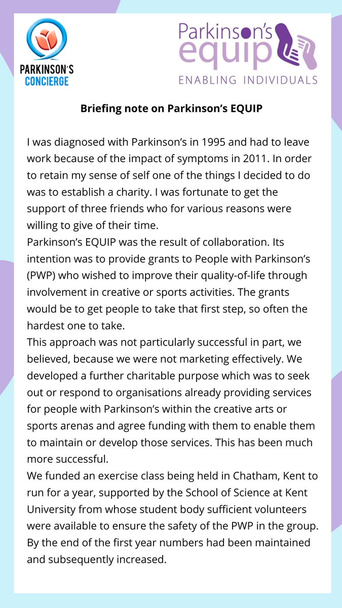 Parkinson's Concierge Research tweet media