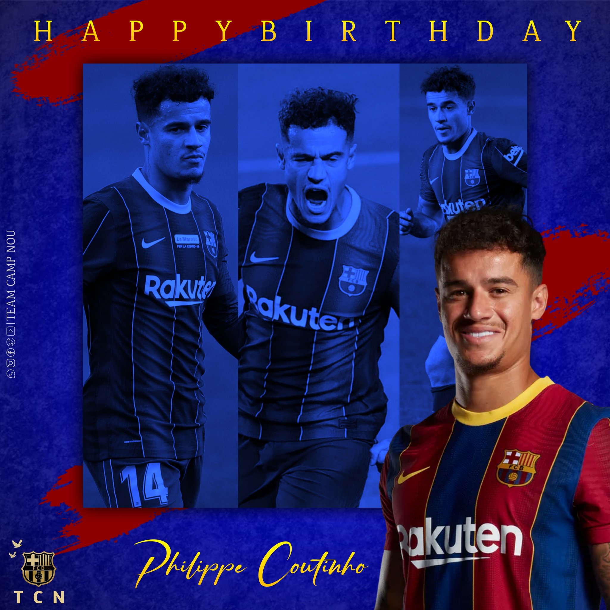     Happy birthday Philippe Coutinho! Enjoy this day!   