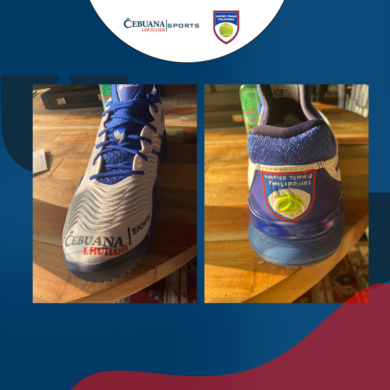 CebuanaSports's tweet photo. Take a look at this cool pair of customized shoes made for Cebuana Lhulllier Sports and Unified Tennis Philippines. https://t.co/r83pXBX4Gi
