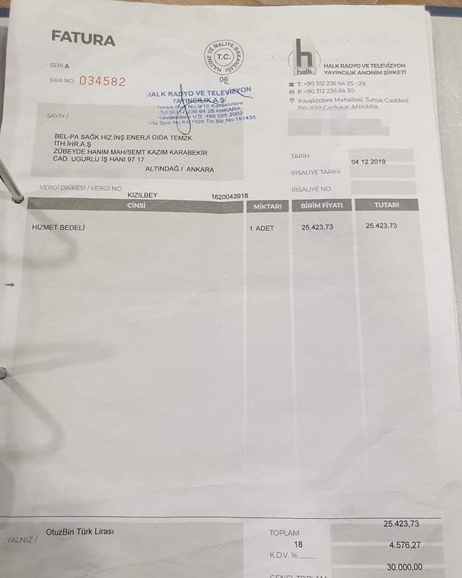 Halk TV'den Ankara Büyükşehir'e 30 bin liralık yemek faturası!

Afiyet olsun beyler!