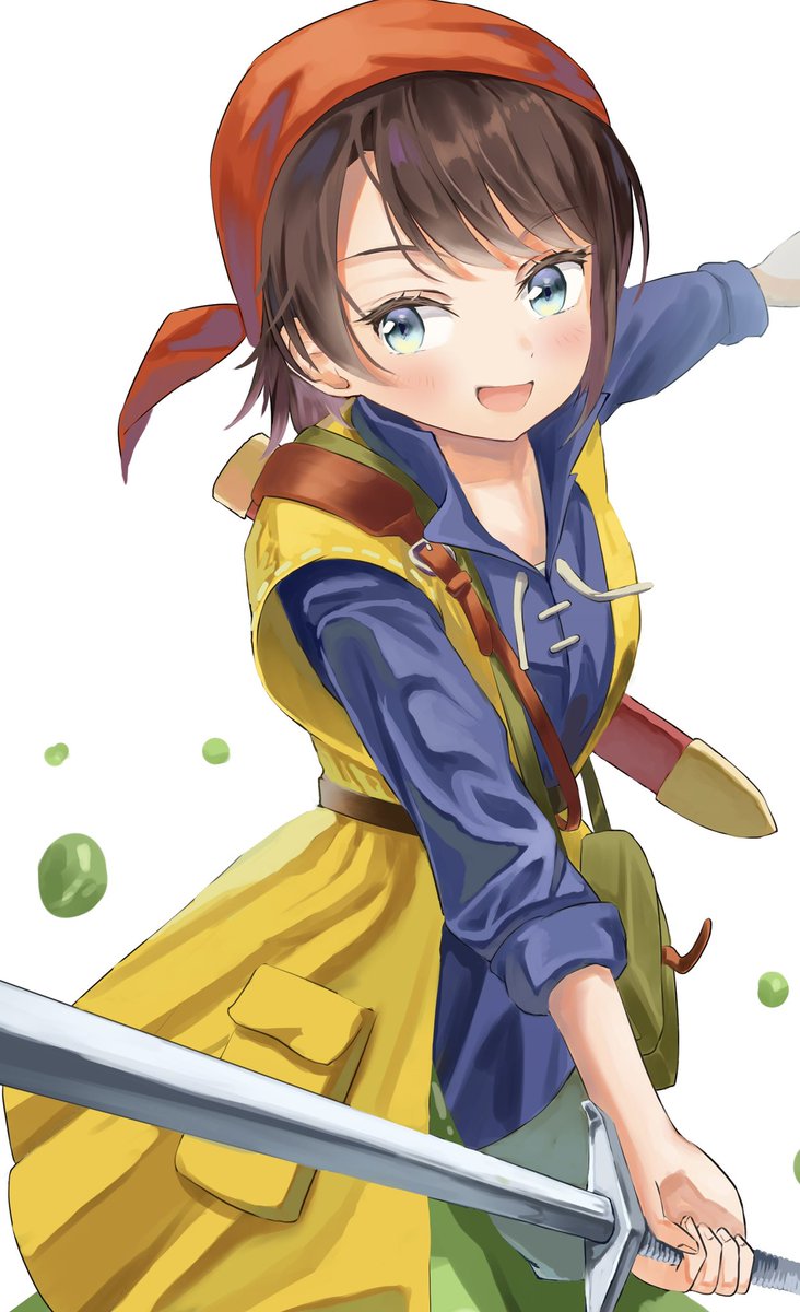 oozora subaru 1girl solo sword weapon swept bangs short hair holding sword  illustration images