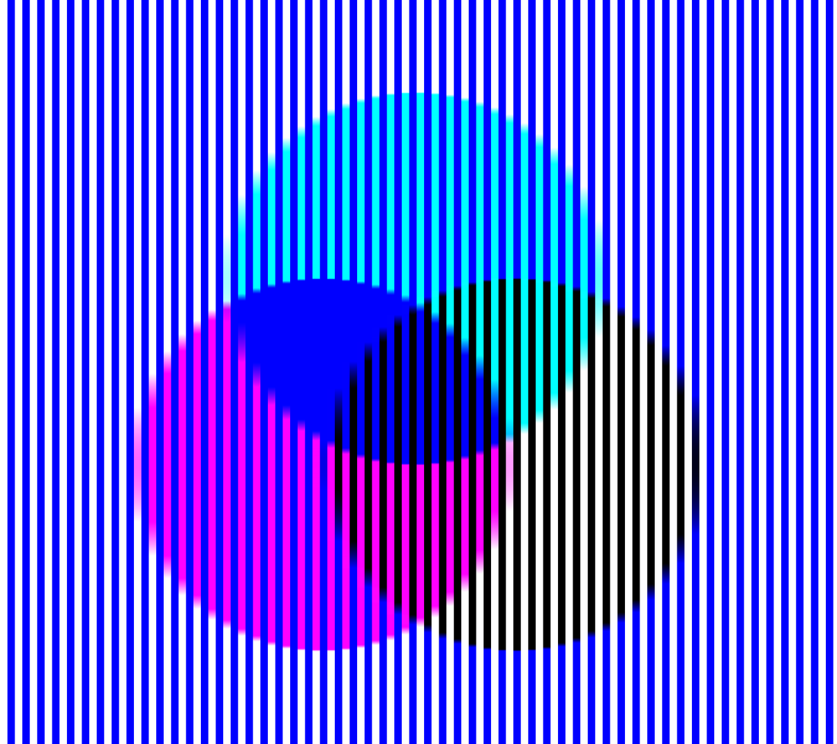 AkiyoshiKitaoka's tweet photo. Illusory yellow is perceived. https://t.co/8jgjQglo0v