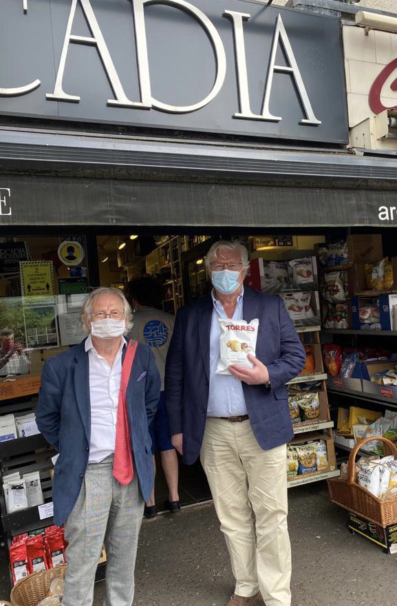 Arcadiadeli's tweet photo. It’s the weekend . Call in and say hello you never know who you might bump into! @EamonnMallie caught up with David Thompson of Thompson’s Tea at the shop yesterday. #shopsmall #community #southbelfast #lisburnrd https://t.co/QhRcN8tDVO