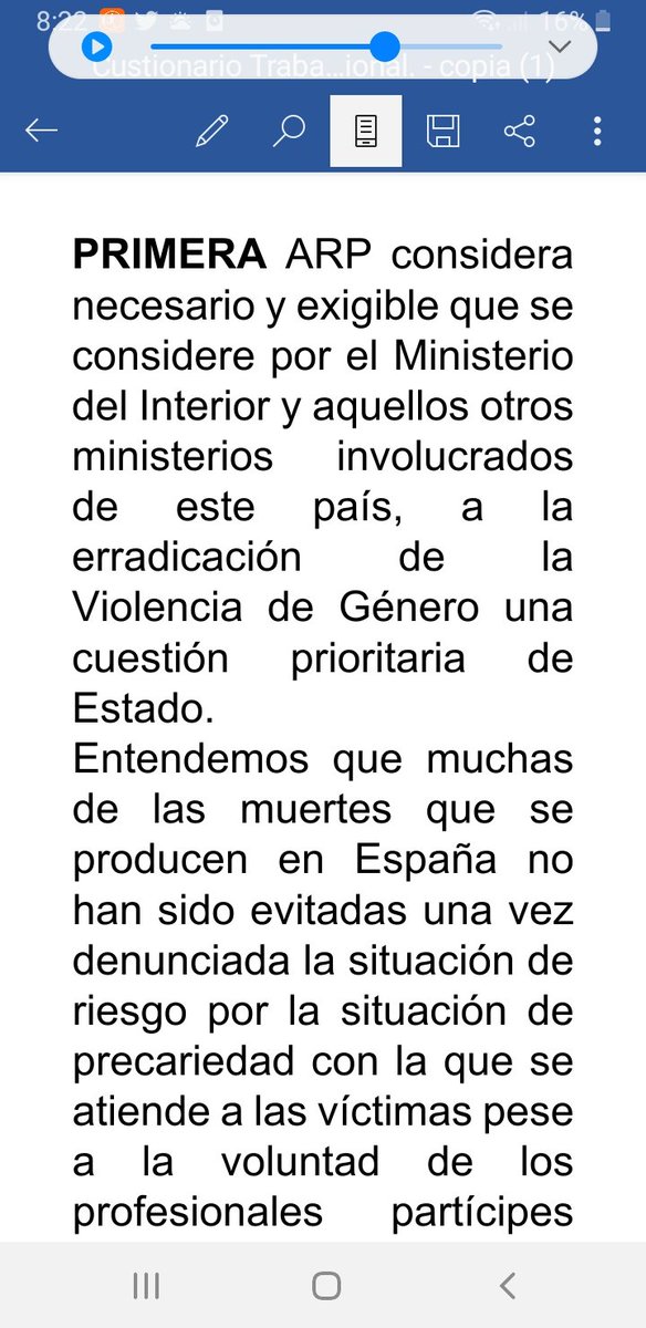 j_manuelsoler's tweet photo. Que toda España sepa que un sindicato policial @ARPolicias considera necesario ir más allá de las concentraciones que se vienen realizando. La responsabilidad es de todos. Nos ponemos a disposición @interiorgob @MSocialGob @IgualdadGob Gabinete de Crisis,Ya.Cuestión de Estado ! https://t.co/eKanwDLX7o