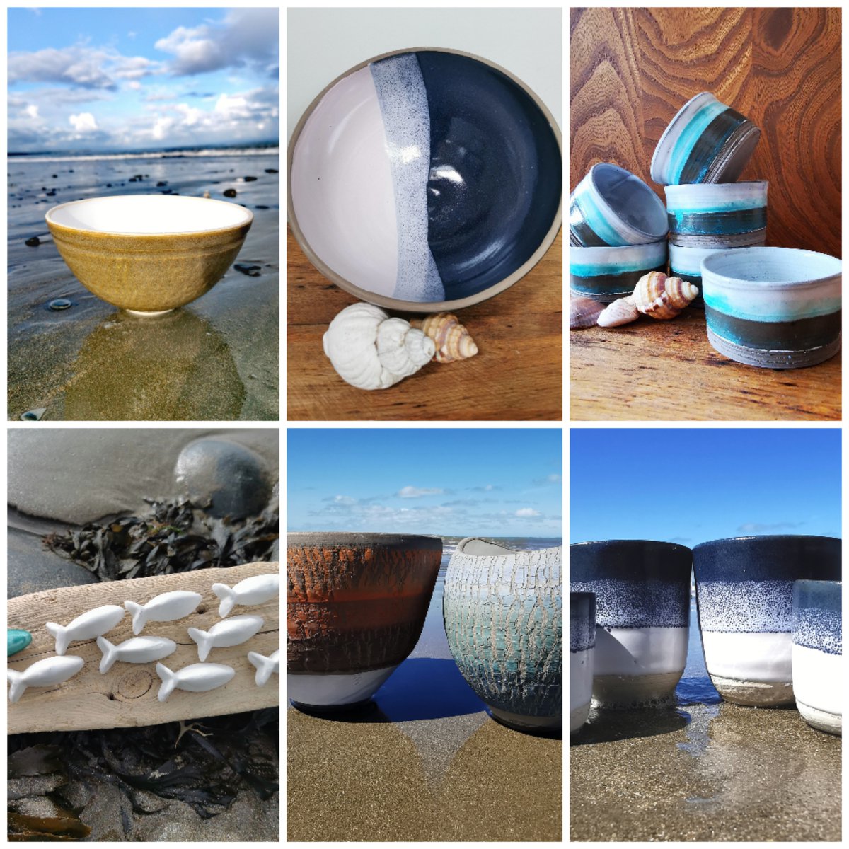 rozdowen's tweet photo. Why not have a sneaky peek at my new website https://t.co/1F5iPlb311? It's full of ceramic goodness &amp; unique &amp; functional pieces inspired by the sea &amp; coast of Wales. Ideal gift ideas for a friend or yourself - who doesn't like to be reminded of the seaside? #MadeInWales #MHHSBD https://t.co/7fnxsXBVGf