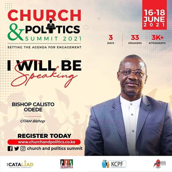 Don't be left behind. Register today at churchandpolitics.co.ke and  be part of the difference. The Church and Politics Summit: Setting the Agenda for Engagement