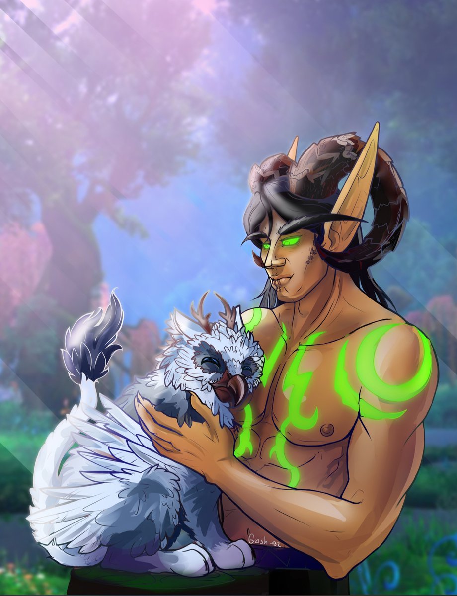 IorvilFalconry's tweet photo. Summer night on Azeroth.
Demon hunter Toradar and the owlkitten.
#worldofwarcraft #Warcraft #bloodelf #owlcat #digitalart #OC #Azsuna https://t.co/jiZDEs81II