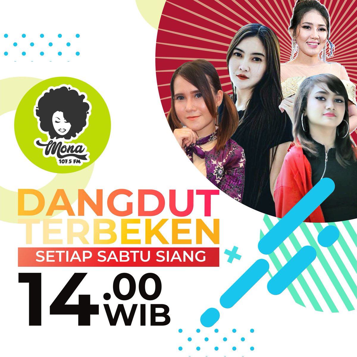 Yuk siang ini yokkk hanya di Radio Mona 107.5 FM #dangdut