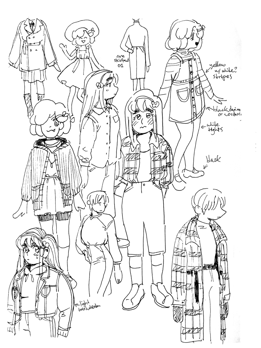 sophie asked me to help design some alt outfits for spare parts, here's some concepts for ep 2, which were previously posted on my patreon #spapa
