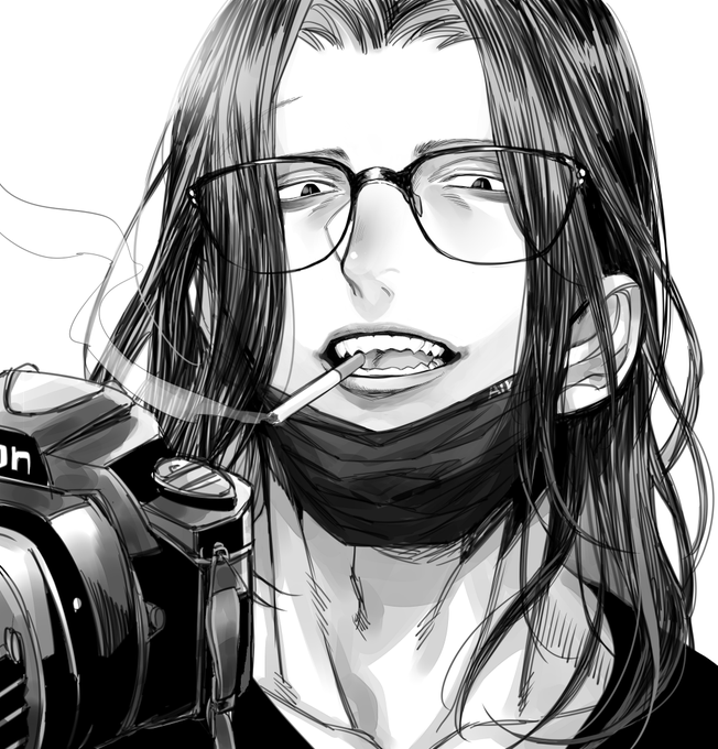 眼鏡男子のtwitterイラスト検索結果