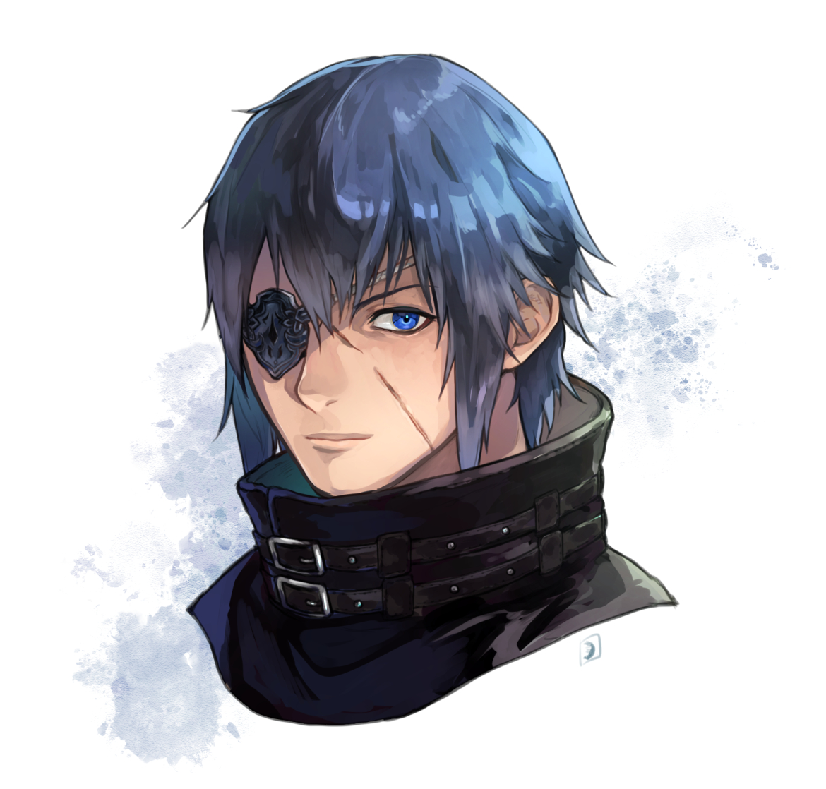 Ff14 誕生日プレゼントをくれたヒューラン男性のアイコンを描きました Ff14イラスト ぐらむし えびのイラスト