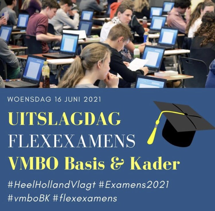 Op 16 juni krijgen de basis- en kaderleerlingen in het land te horen of ze geslaagd zijn. Zij moeten een week langer wachten! Niks daarover in de media. Het is stil.
Ook deze leerlingen, onze toekomstige vakmensen, verdienen het om ook gezien te worden! Dus, deel, deel en deel!