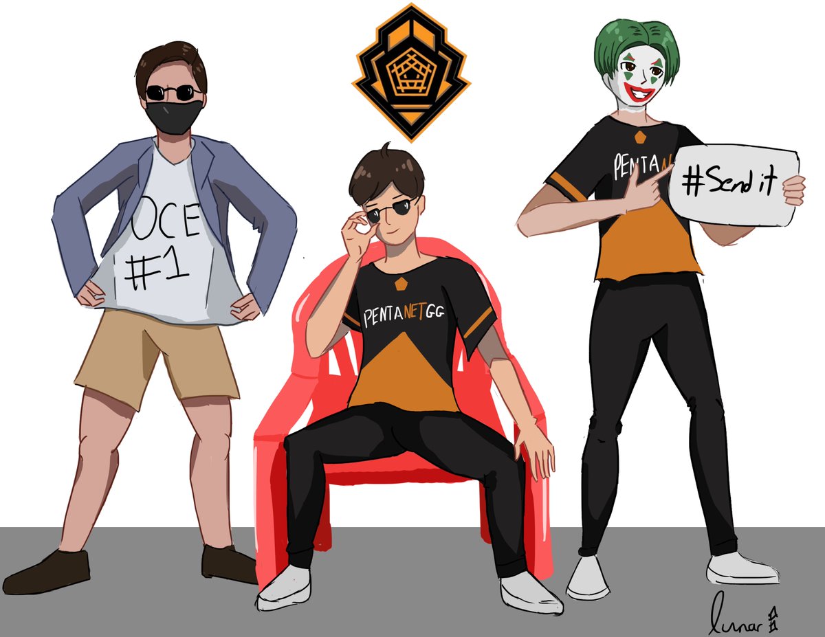 Lunadachii's tweet photo. Here's my fanart for the this year's future world champions 
(in my heart)

#PGGRTO #ReturnToOCE #PGGSMASH https://t.co/rbFQEdFk37