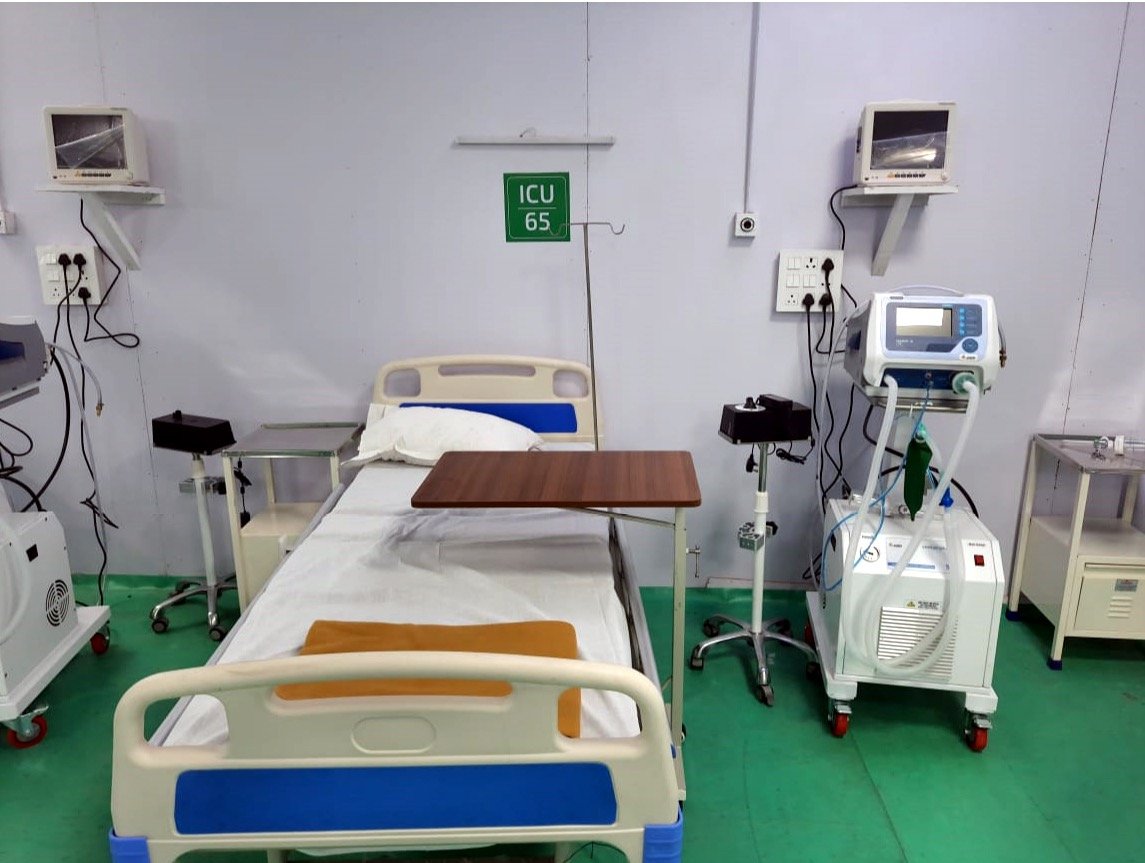 DRDO_India's tweet photo. PMCARES Funded 500-bed COVID hospital, at Srinagar, is operational.
https://t.co/ipsigGfjNw https://t.co/maCXvuTT0o