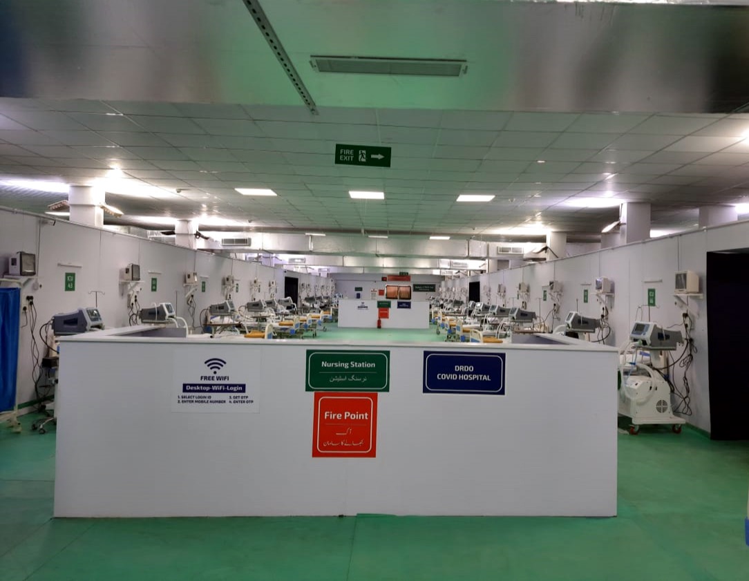 DRDO_India's tweet photo. PMCARES Funded 500-bed COVID hospital, at Srinagar, is operational.
https://t.co/ipsigGfjNw https://t.co/maCXvuTT0o