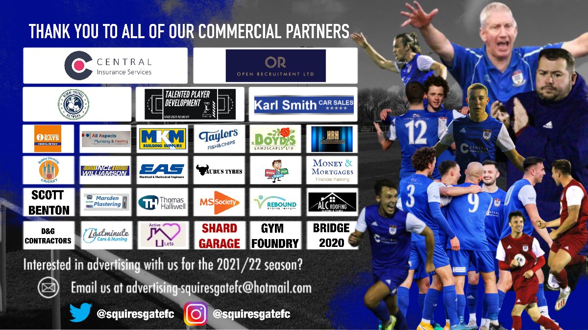 🤝 | 𝐀 𝐬𝐩𝐞𝐜𝐢𝐚𝐥 𝐦𝐞𝐧𝐭𝐢𝐨𝐧 to all of our commercial partners for their continued support during such unprecedented times.

It's been great working together! 
🔷️ #WeAreGate | #ForOurSquiresGate