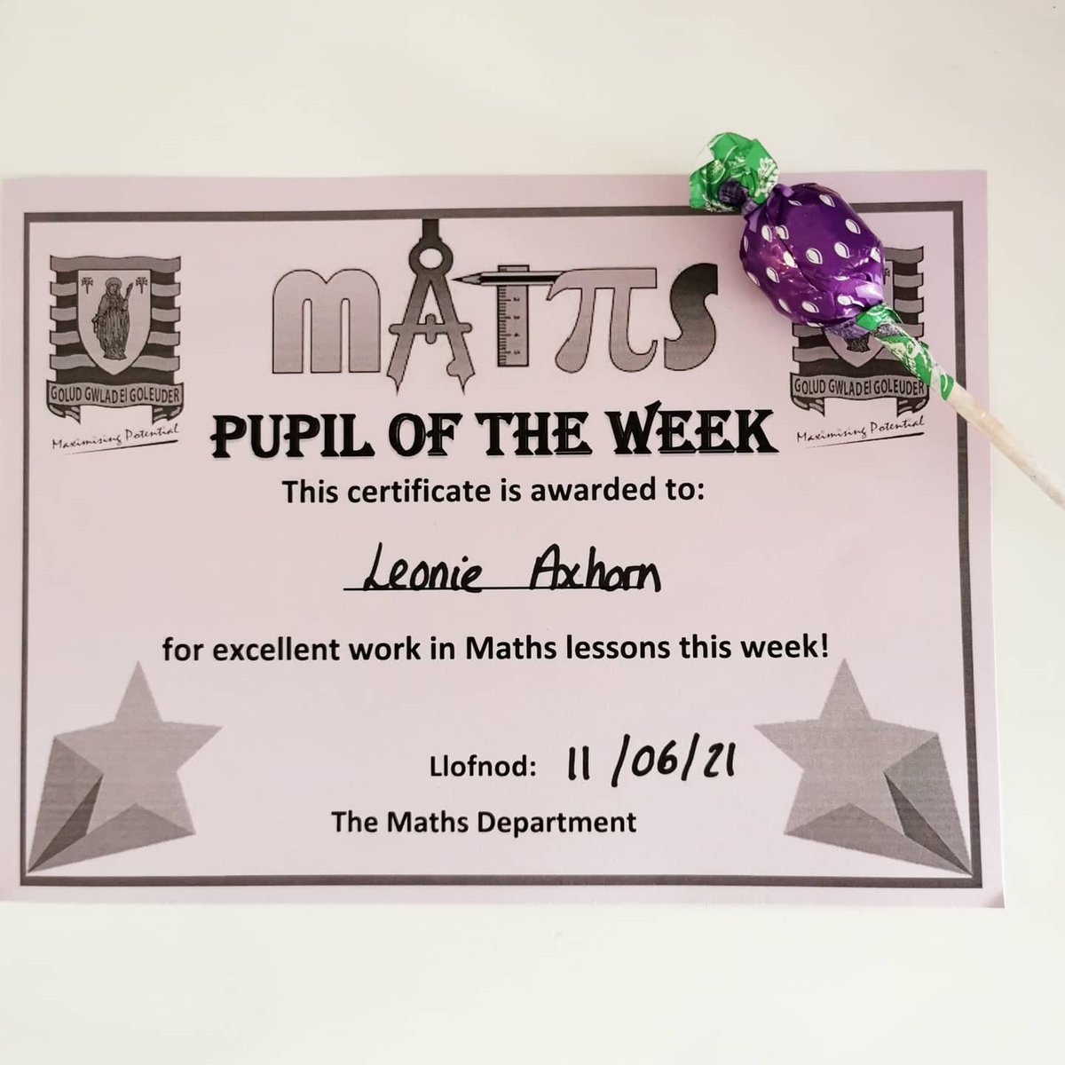 mrscullen_aths's tweet photo. 🌟Pupil of the Week🌟 congratulations all 🥳 You've shown outstanding effort in your maths lessons this week... keep it up 👍🏼👏🏼 #pupiloftheweek #athsmaths #TeamTâf https://t.co/pWf720eo29