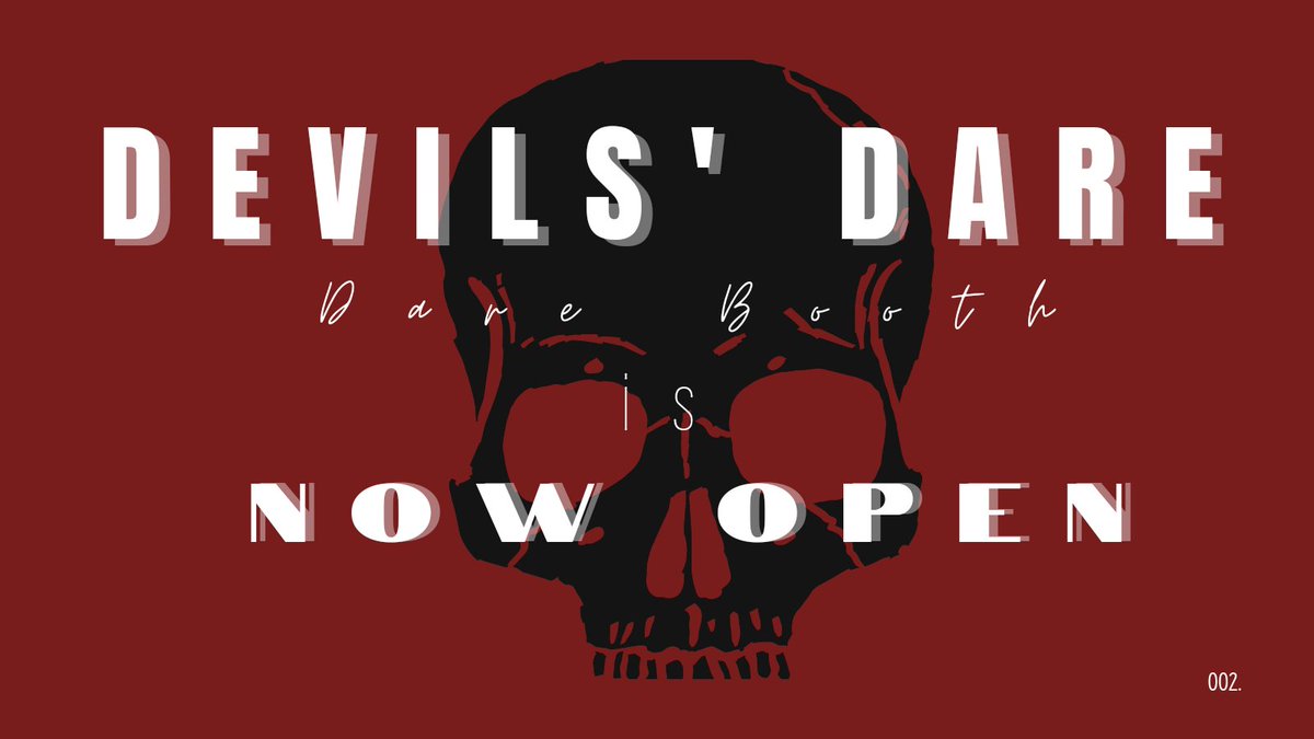 GC_DareBooth's tweet photo. ✞ 06122021 ㅤ
✞ 00:00
〘 H E L L B L A Z E R S 〙
❝ It's Day 2 ! Devils' Dare is once again open ! If you have anyone that you want to dare, don't hesitate to slide into our dms! Are you ready to do your dares? ❞
#OhMyGotham
#GothamSimula https://t.co/O3nMYuSMW0