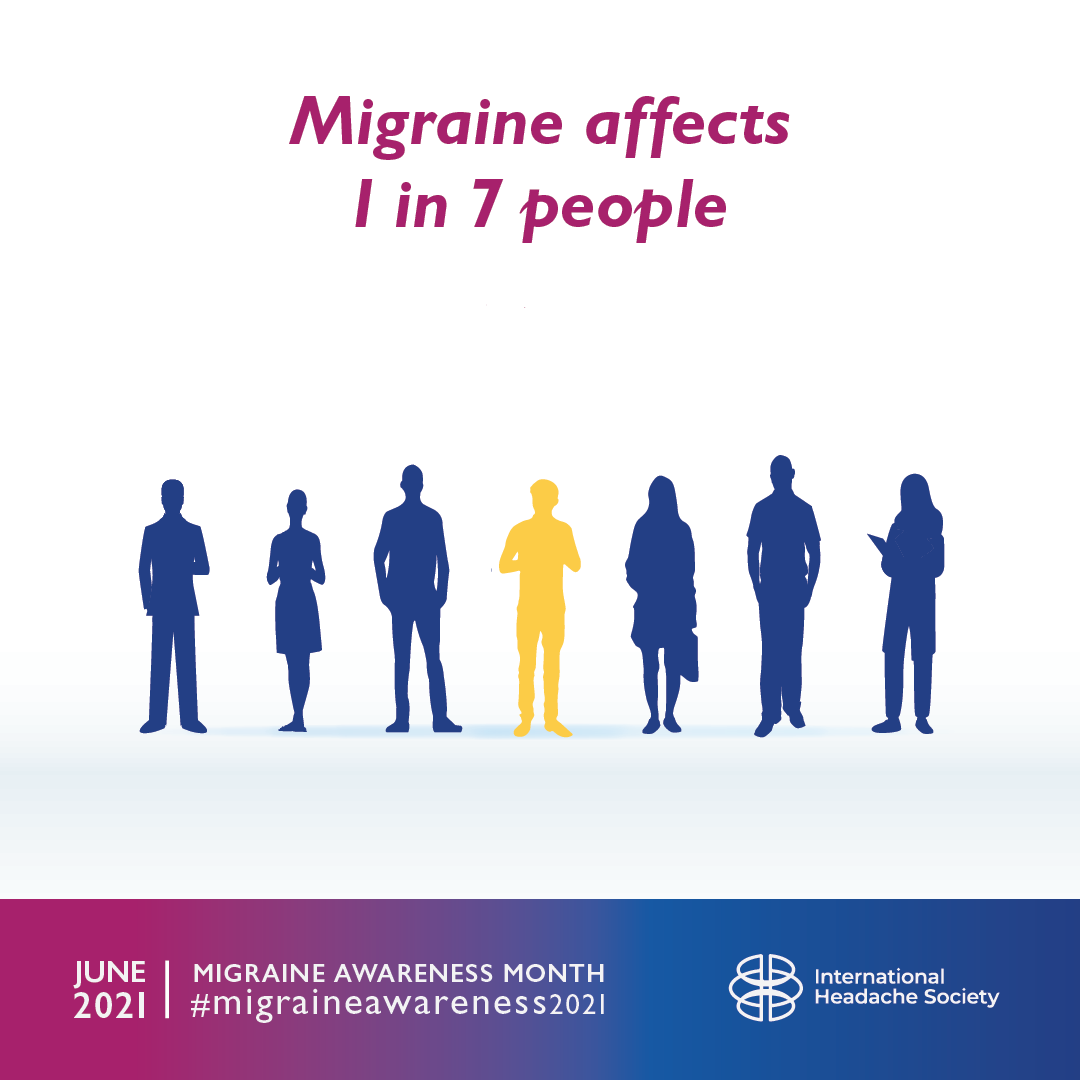 ihs_official's tweet photo. #Migraine is a common, disabling neurological condition.  During #migraineawarenss2021 help us &amp; migraine #charities raise awareness among public &amp; healthcare professionals. Visit our website to find out more https://t.co/R7LkfvbBS8 #migraineawareness #mham2021 #mham #neurology https://t.co/B6niRRPFwi