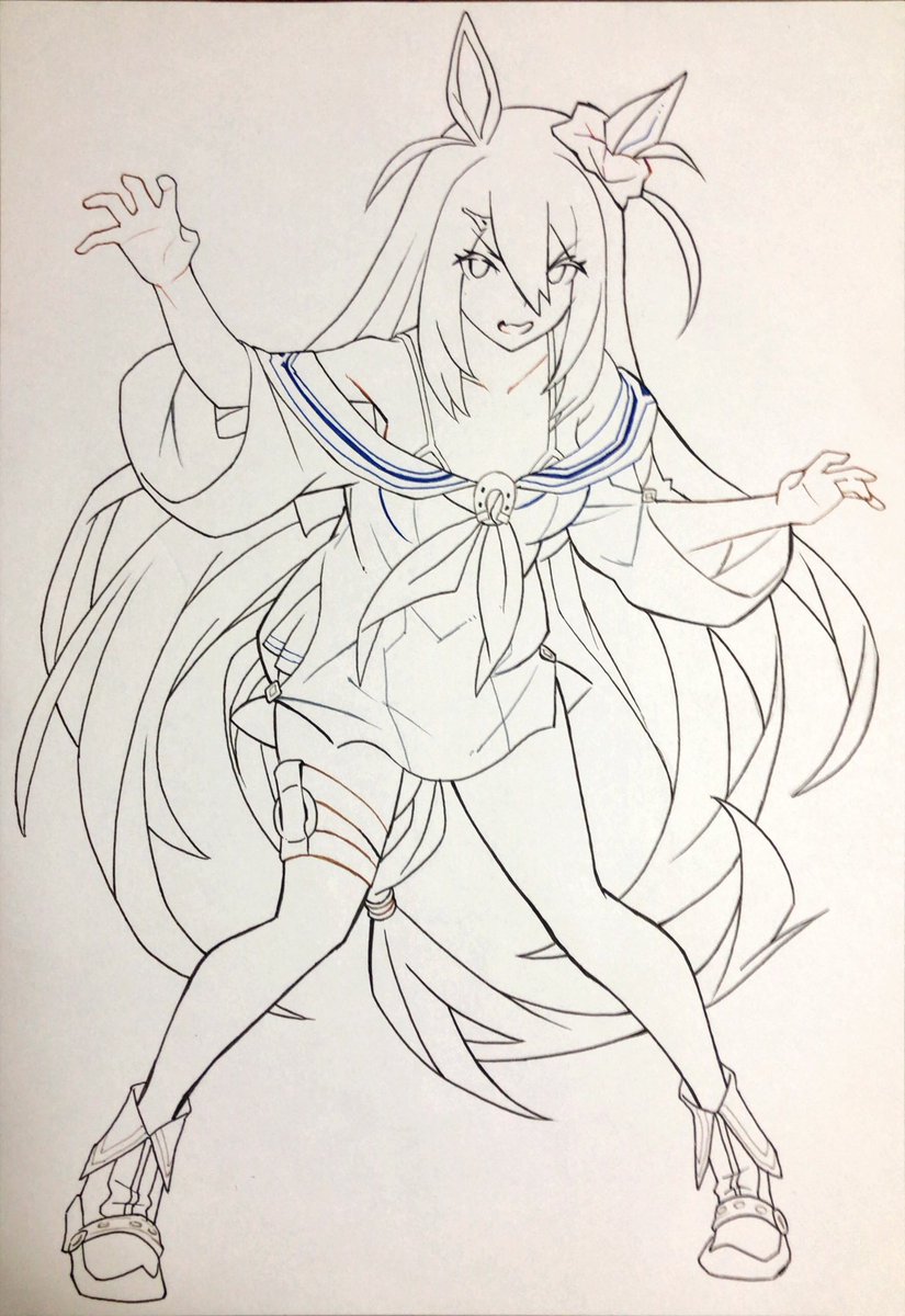 今から久しぶりにコピックで色塗りする 下手になってそう タケお絵描き素人のイラスト