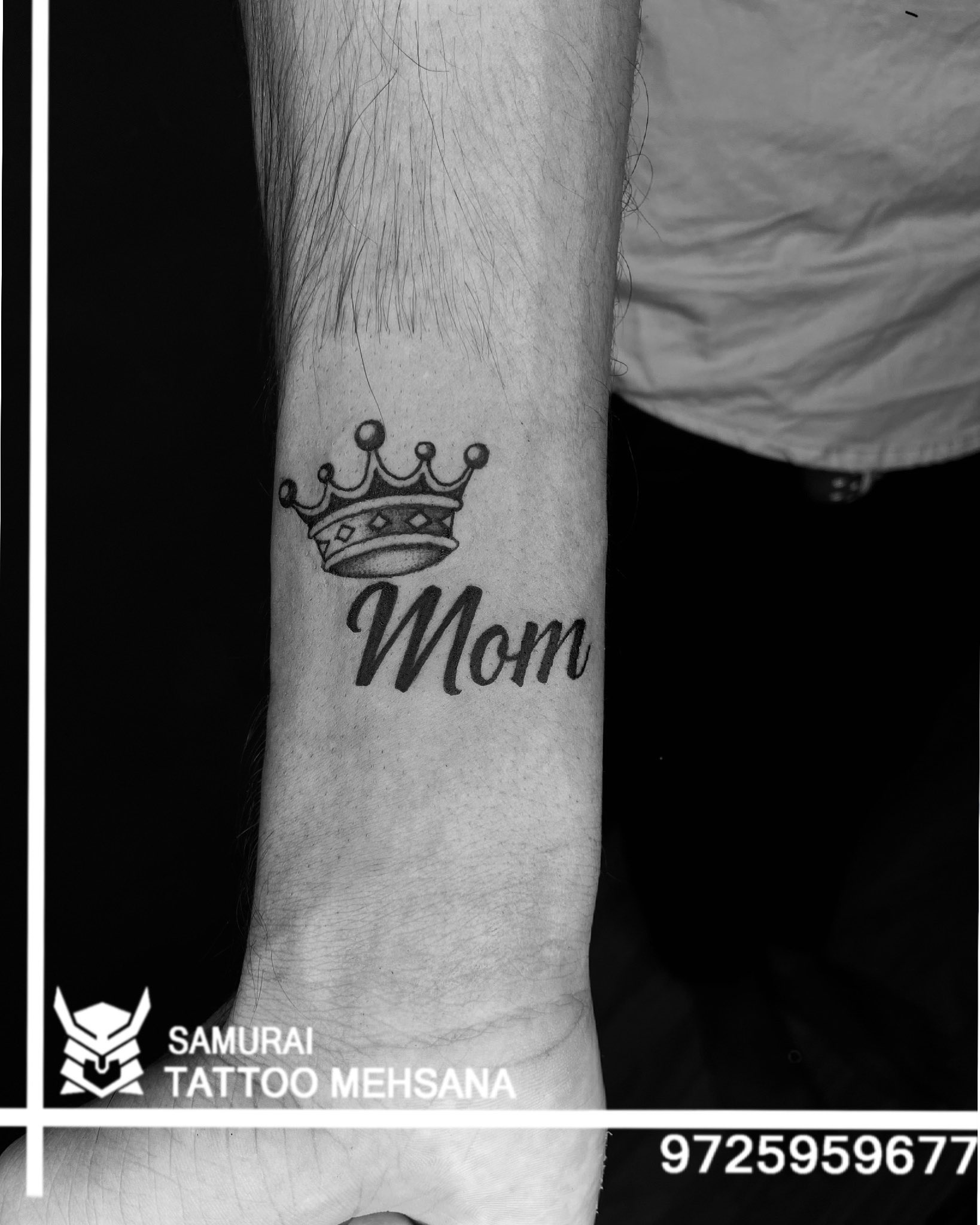 Crown Tattoo Design for Mom And dad