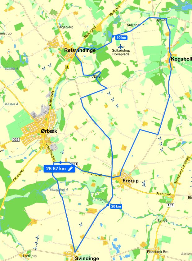 Trafikale udfordringer omkring Ørbæk i dag ml. 0900 og 1700 pga. elite cykelløb. Kør forsigtigt og udvis agtpågivenhed. Læs evt. mere her. https://t.co/nyBiTlTzE2 Ruten kan ses her. #politidk https://t.co/161zkNdGjU