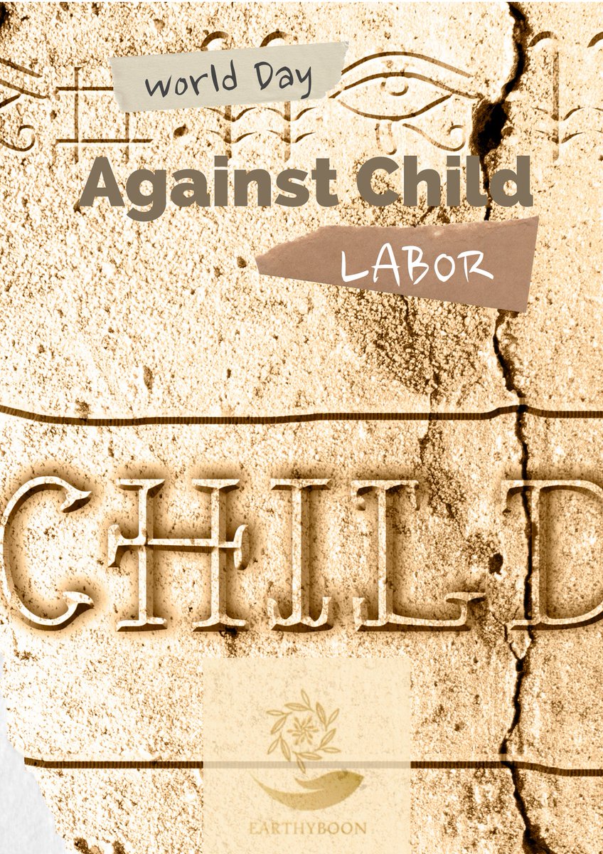 EarthyBoon's tweet photo. On World Day Against Child Labour, let us take a pledge to eliminate child labour. https://t.co/HPyXzjupRm
#WorldDayAgainstChildLabour #MissionSmile #ItCanBe
#EndChildLabour #childlabourday #worldchildlabourday #childlabour #childabuse #childcare #educatechild #helpchild https://t.co/1fIbSPmDak