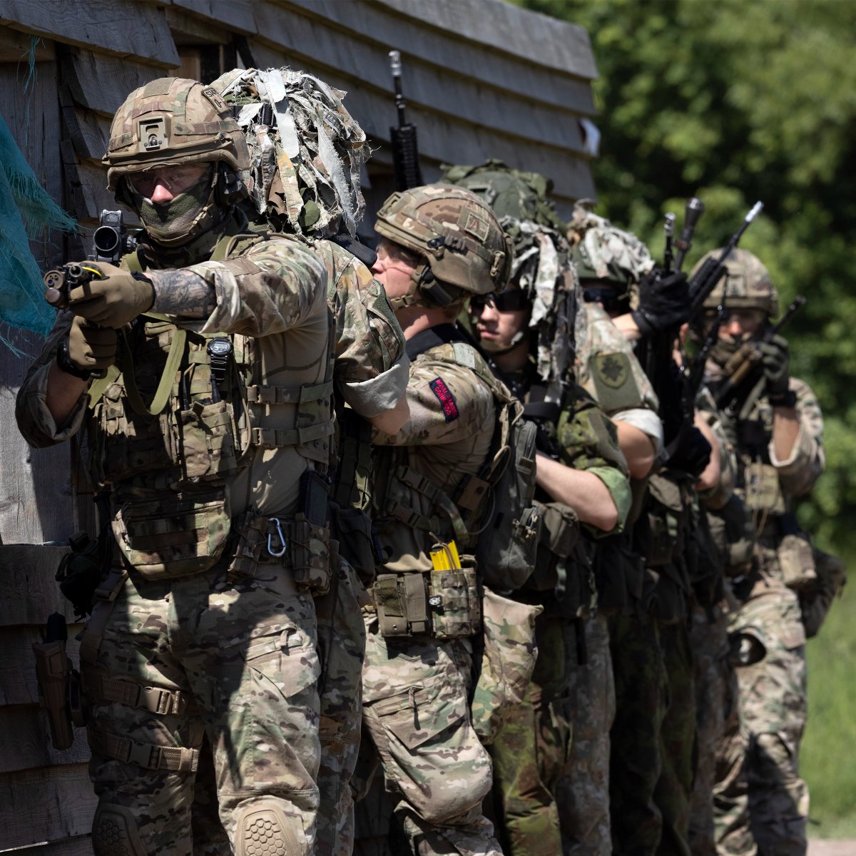 Aggression left loose is like a burst balloon; immediately violent but quickly dispersed. Focused and controlled aggression featured heavily in our CQB training with Griffin Bde, lasting exactly as long as it needed to and no more #UKResponseGroup #Lithuania #Lietuva #WeAreNATO