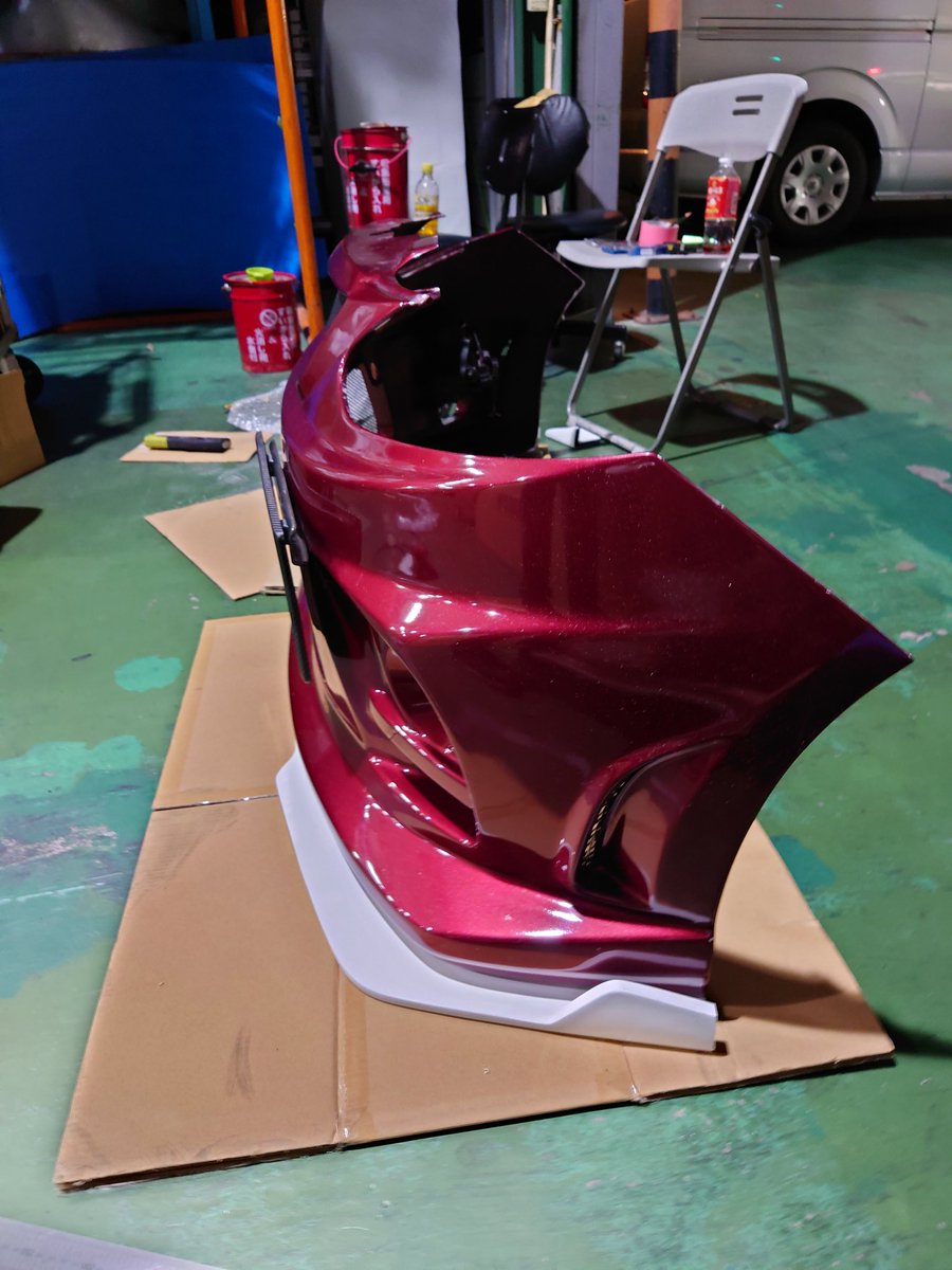 326パワーさんのリップを仮合わせして切断したらいい感じになった 