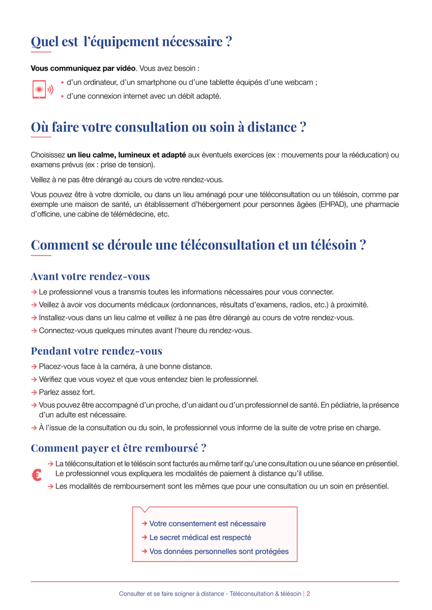 HAS_sante's tweet image. #Esanté | Comment se déroule une #téléconsultation ? Un #télésoin ? Quelle est la différence ? Quel équipement ?
La HAS a élaboré une fiche pour les patients : "Consulter et se faire soigner à distance"

✅À télécharger : has-sante.fr/jcms/p_3270607…