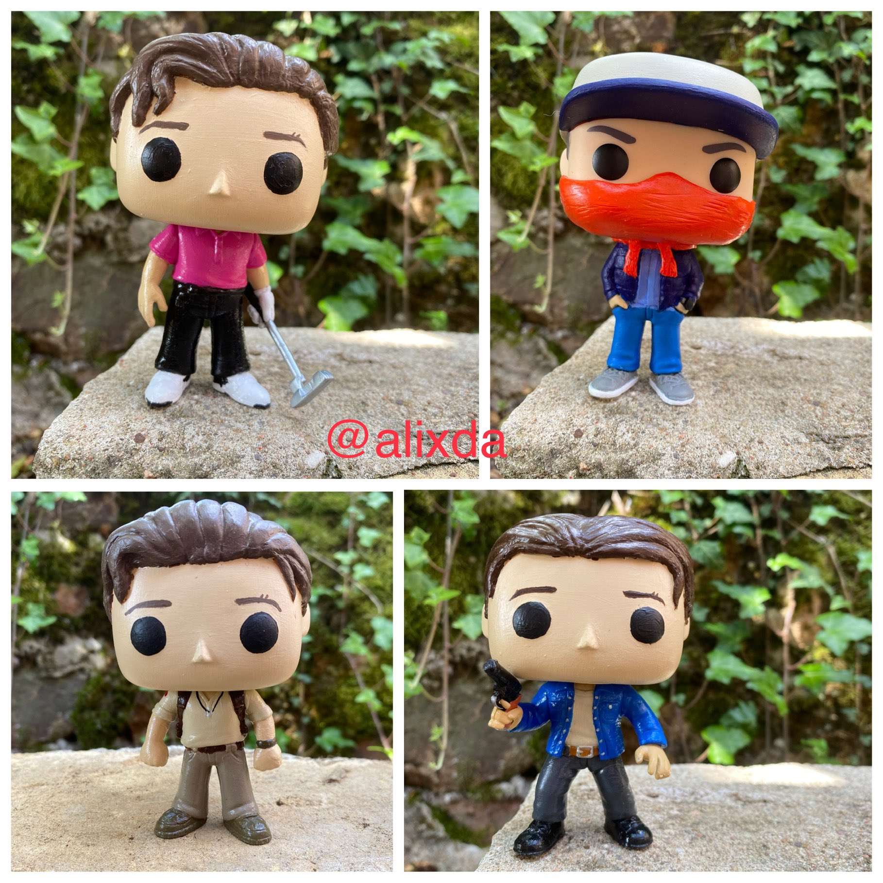 AlixD on Twitter: "My funko pop of Tom Holland !! ( golfing, Uncharted, The  devil all the time &amp; Cherry ). Let see if we can reach @TomHolland1996  On sale in my