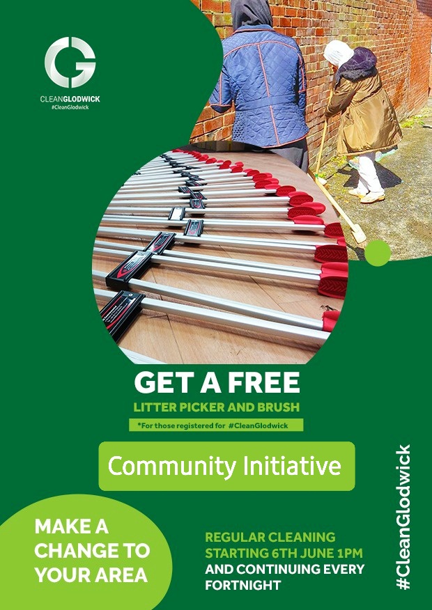 GhazaliTrust's tweet photo. TOMORROW 1PM
Sign up and you may also get a FREE brush/litter picker Encourage your neighbours to sign up! https://t.co/9qwdqlPVfh
Thanks 
#CleanGlodwick
PLEASE SHARE! https://t.co/t72pCU9WJ4