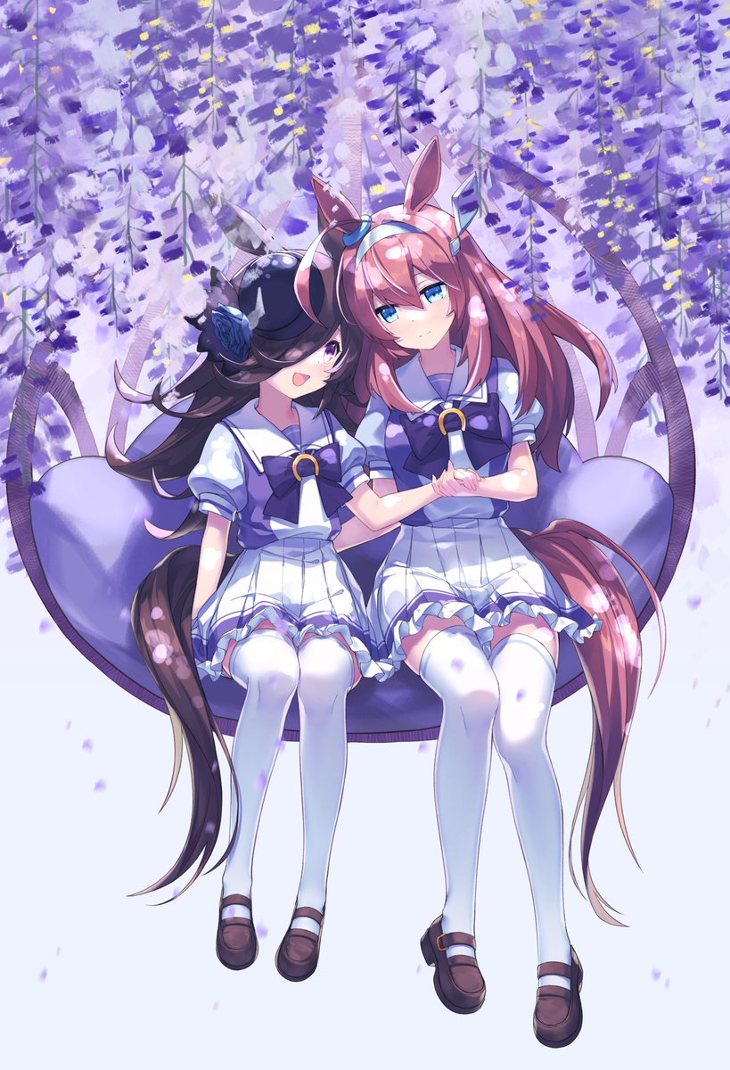 ウマ娘「ライス&ブルボン
#ウマ娘 #ミホノブルボン #ライスシャワー 」|poppyのイラスト