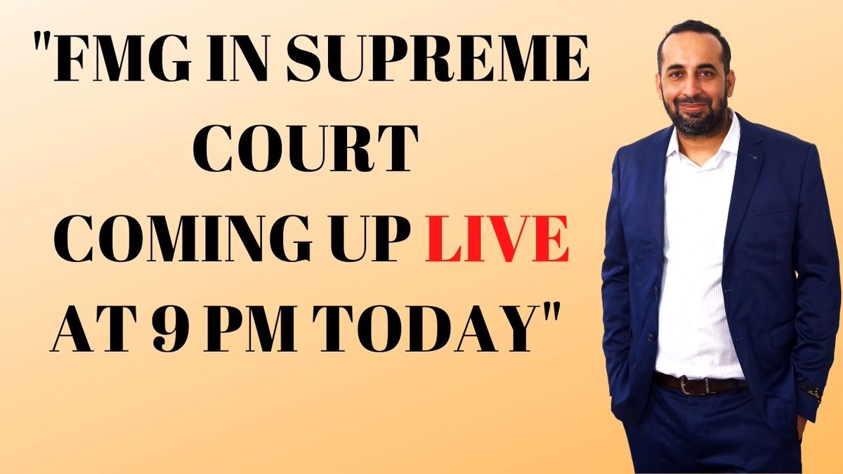 DrAsh_Mahendra's tweet photo. "FMG IN SUPREME COURT 
COMING UP LIVE AT 9 PM TODAY

https://t.co/ntfyiAOX5P https://t.co/7VM49sVgZ2