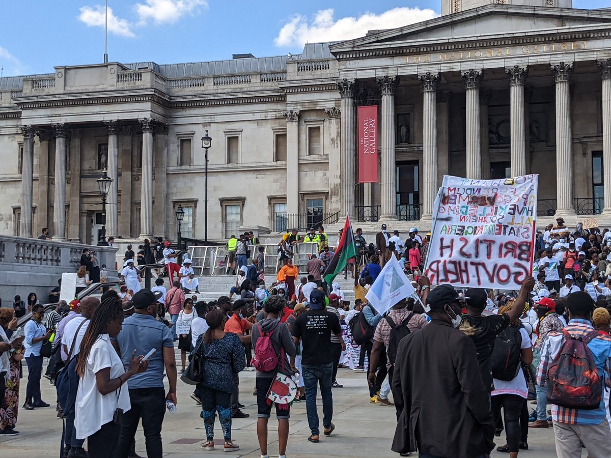 olorunwababs's tweet image. This energy from the London #June12thProtest is sweeting me.
We're sending a strong message to the world of the terrible situation in our dear country. #KeepitOn