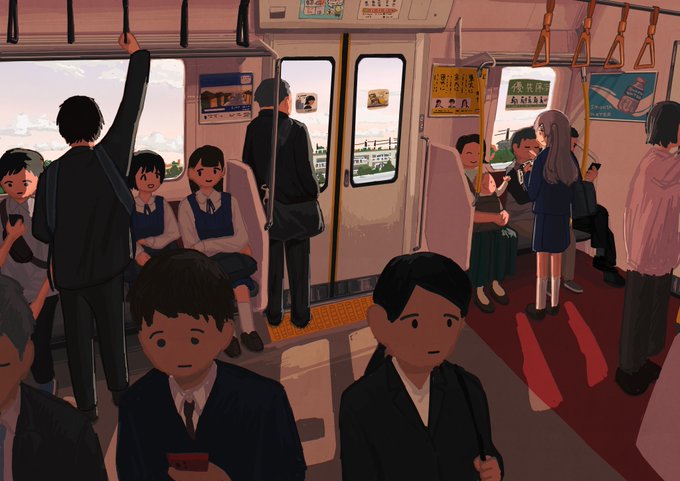 「ネクタイ 電車内」のTwitter画像/イラスト(人気順)