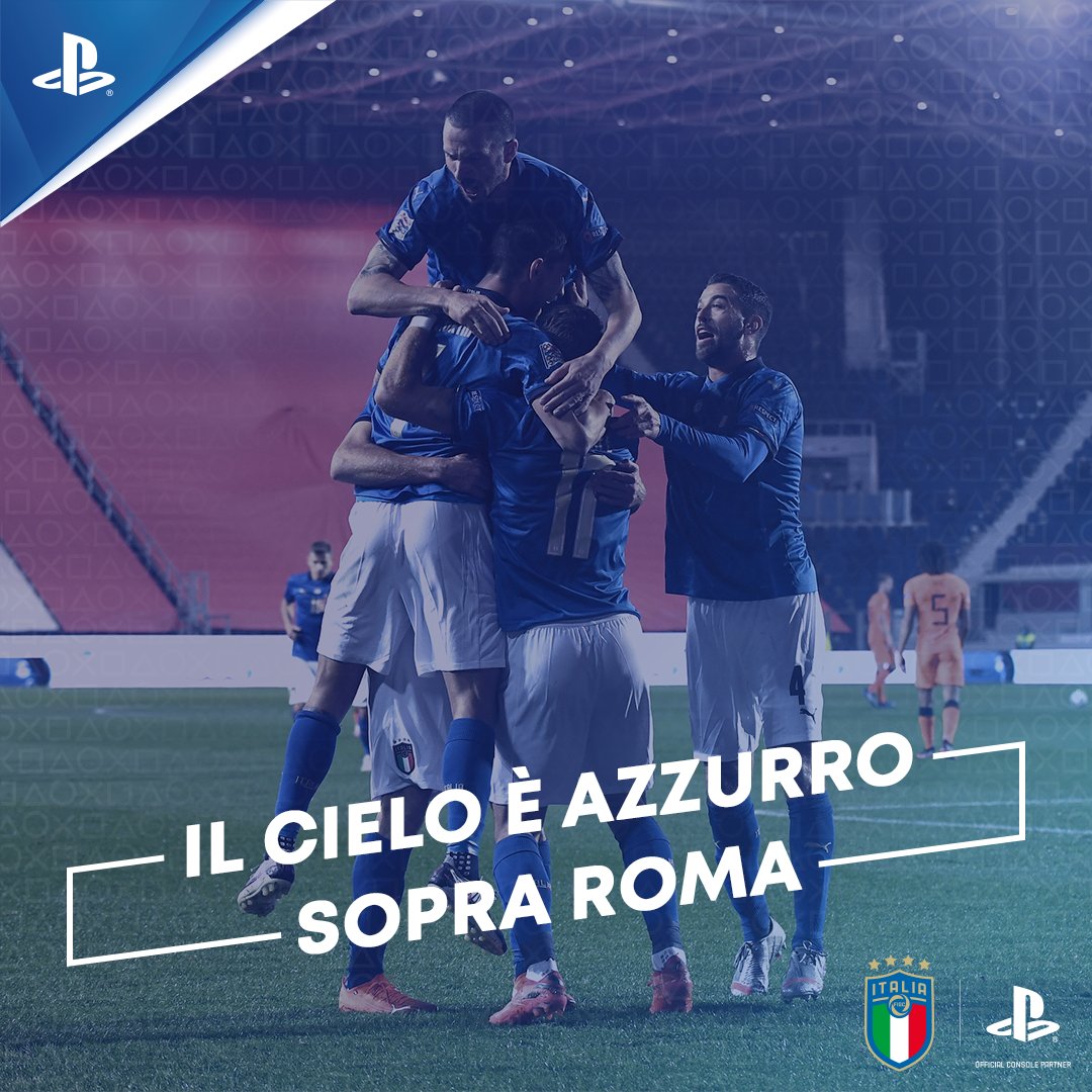PlayStationIT's tweet photo. Buona la prima, grandi ragazzi! 💙 #ForzaAzzurri #PlaySupporters @Vivo_Azzurro @eNazionaleFIGC @azzurri https://t.co/tO36IkuZXA