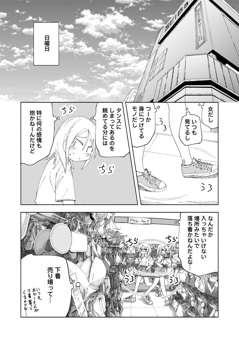 友だちの大人っぽいブラに敗北感を味わう女の子たち 