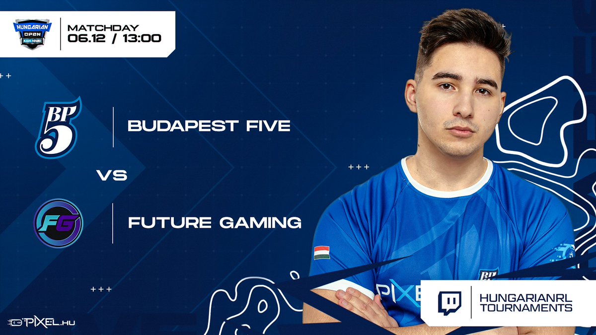 An important matchday for our Rocket League team today! It's time to fight for that champion title in Hungarian Open. Our first match is against Future Gaming. Let's show who the best Hungarian Rocket League team is! 💪🚀

📺 twitch.tv/hungarianrltou…

#gobpfive