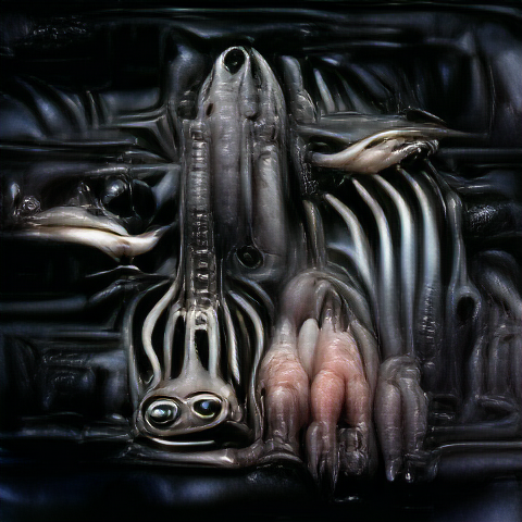 rutrastone's tweet photo. "creature of the deep hr giger" (i don't know why i keep doing this) https://t.co/ymlrVz6MmO