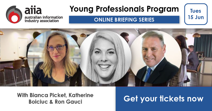 Have you booked yet?  We are hosting this great opportunity to join us for the 'Young Professionals Program' on Tuesday 15 June. An online event designed to introduce young professionals to the ICT industry. Book tickets here: lnkd.in/gDJc5ur
 #AIIAEvent #networkingevent