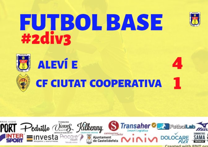 uecastelldefels's tweet photo. #FutbolBaseUEC | 🟡🔵
✅ ALEVÍ E - @cfc_cooperativa: 4-1 (Axel 3, Miguel)
#SomHiGrocs #2div3 https://t.co/rZl6wAbjcv