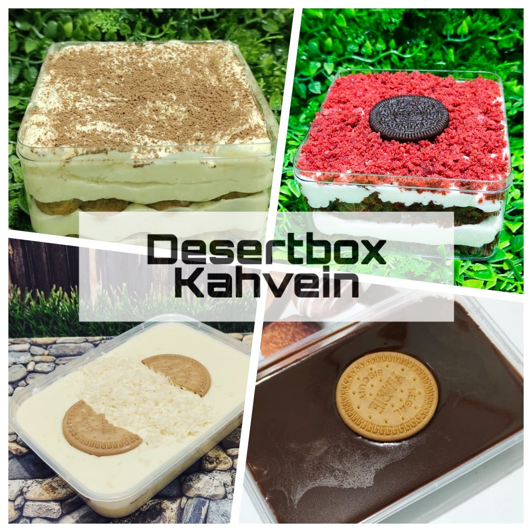Fadli4F's tweet image. Desertbox by kahvein #desertbox #kahvein #creamcheese #chocolate #tiramisu #RedVelvet