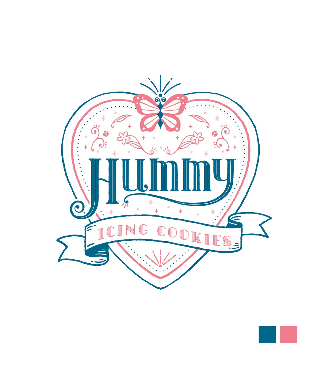 「【ショップロゴ制作】
素敵なアイシングクッキー屋さんHummy様 @HALMIh」|オビワン(ob1)のイラスト